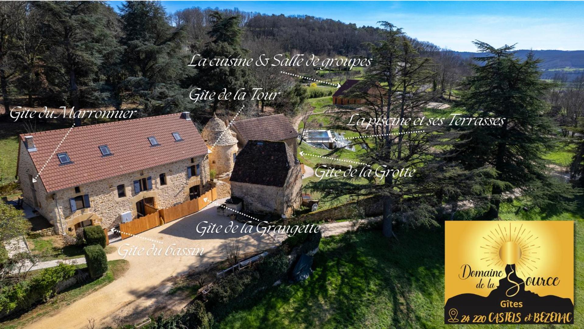 Вілла Domaine De La Source Castels Екстер'єр фото
